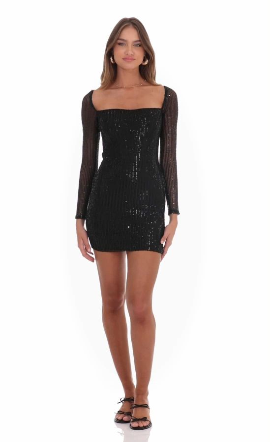 low cut new years dress Year's Eve in Black Style 5057S NYE Outfit Lovely Sparkly Champagne Long Size:24 Petite Curve archive_sale Make a statement this
