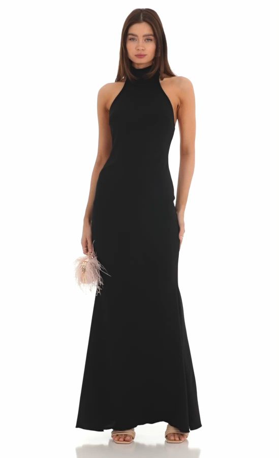 open back black long sleeve dress Black High Neck Long Sleeve Ruched Bodycon Mesh Midi Dress  AX Paris