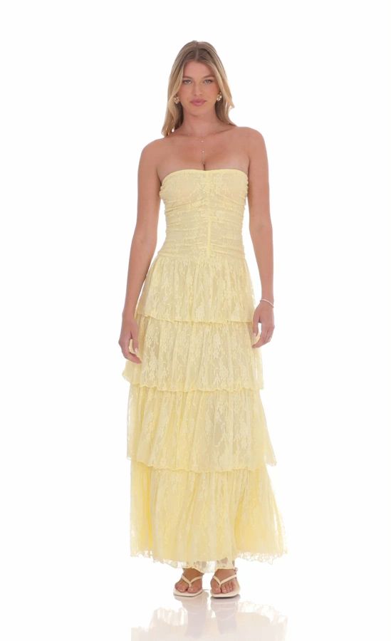 knee length dresses for ladies Valensole Swiss Dot Maxi Dress main image 0