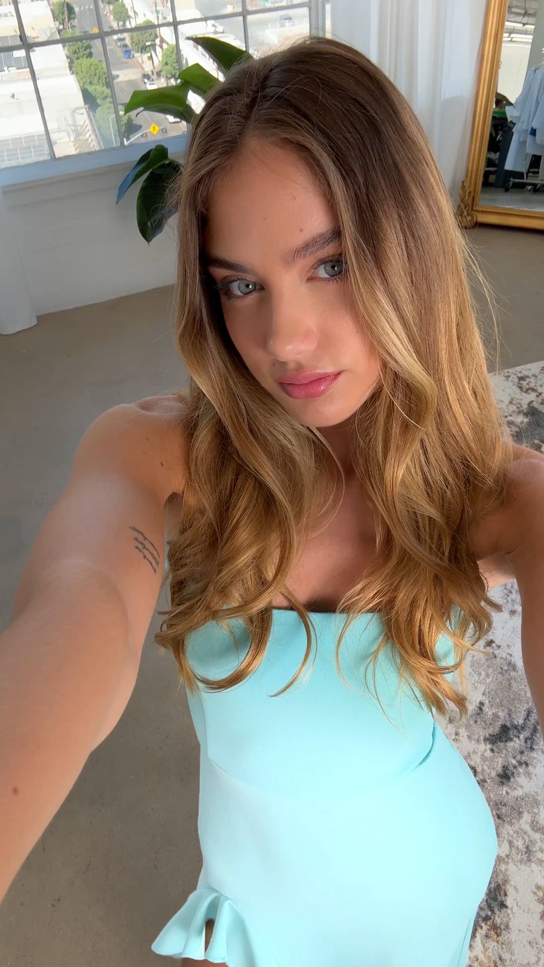 strapless back bow corset maxi dress in aqua blue Back Bow Strapless Maxi Dress in Light Blue