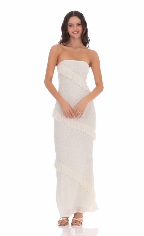 womens maxi dress summer PRETTYGARDEN Women's 2026 Spaghetti Strap Sundresses Style_E-CALDISE Color:Cream/Pink Doll: Clara - Blue Flowy skirt and side