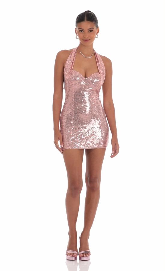 green emerald velvet dress Life of the Party Rose Gold Sequin Dress  Ella Lisqu
