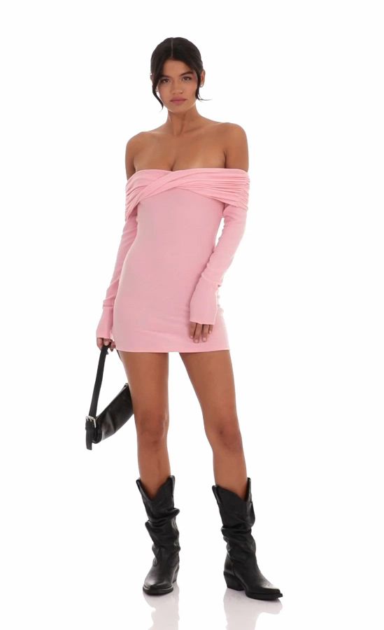 【hug your skin】 Draw-string off-shoulder dress /追跡付 MUSINSA公式 | HUG YOUR SKIN Drawstring Off-Shoulder Dress