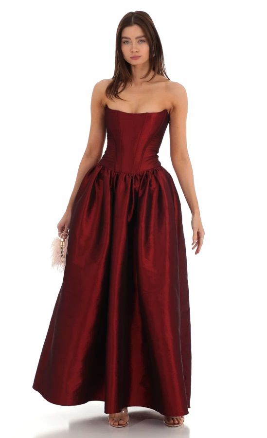 Search Results For Red Strapless Maxi Dresses